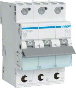 Leitungsschutzschalter MCS320 C-20A 3pol