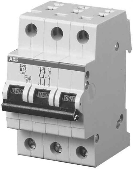 Leitungsschutzschalter S203 B-10A 3pol