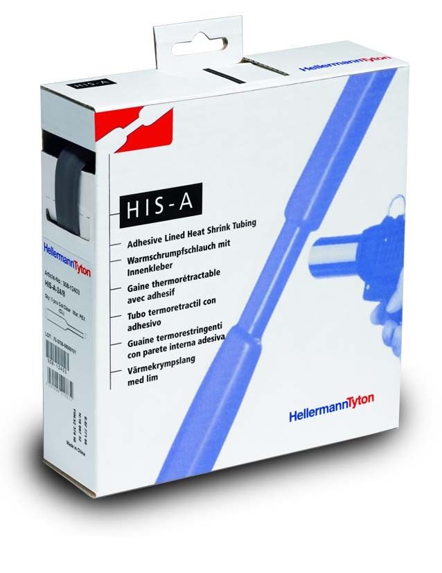 Schrumpfschlauch HIS-A 3-1mm schwarz