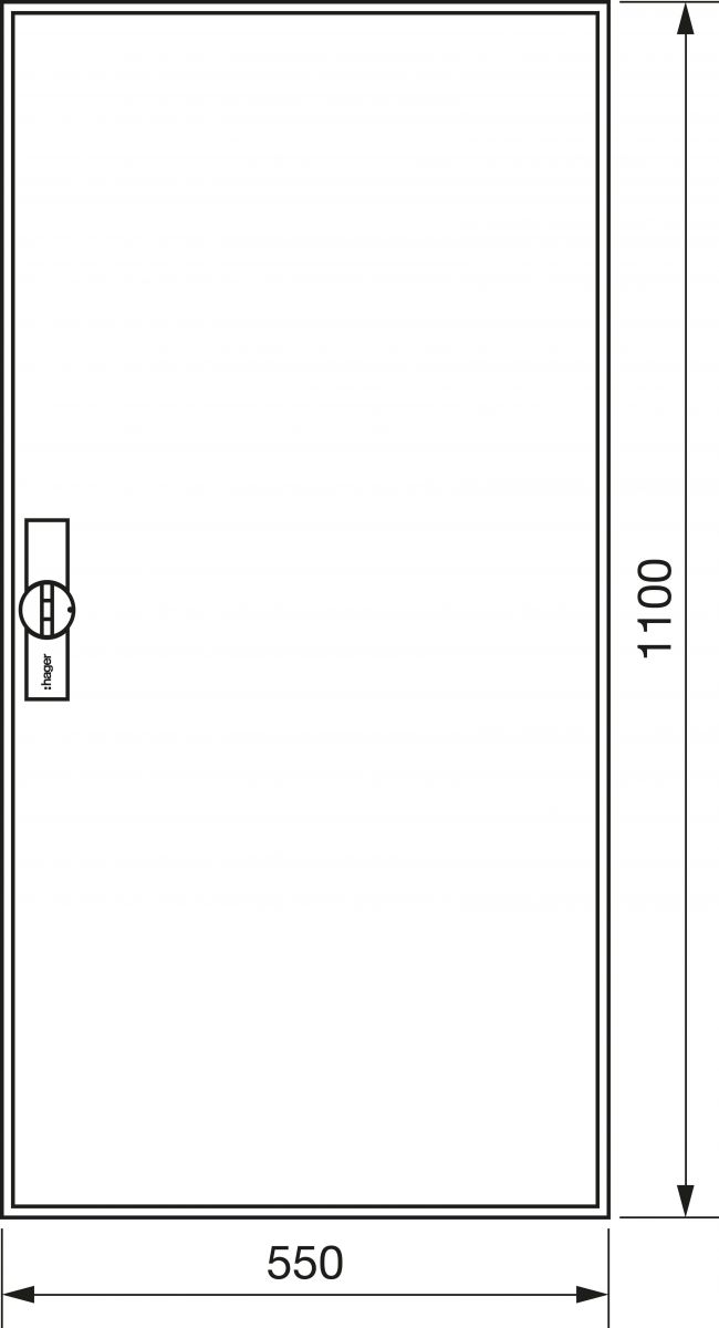 Zählerschrank universZ ZB32S 1100x550x205 IP44