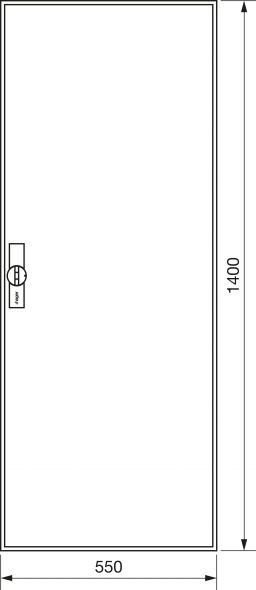 Zählerschrank universZ ZB52S 1400x550x205 IP44
