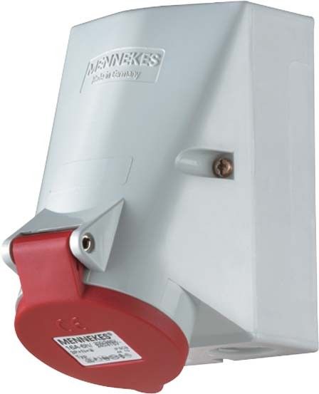 CEE Steckdose TwinCONTACT 418 4p 16A 400V rot