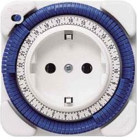 theben-timer 26 Steckdosen-Zeitschaltuhr analog innen, Tagesprogramm, 400 W LED, 15 Minuten 0260030