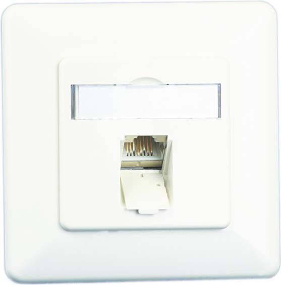 Anschlussdose C6A UP 1xRJ45,UP,rws 130C371002-I 