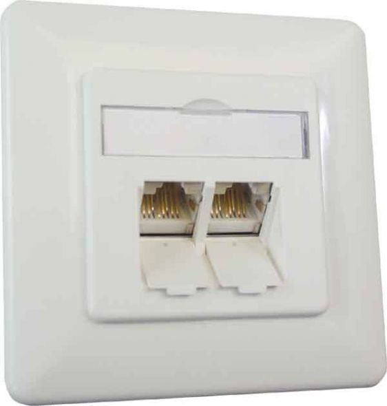 Anschlussdose Kat.6 TN E-DATC6-2UP-rws