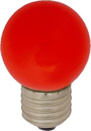 LED-Tropfenlampe 0,7W E27 20lm rot