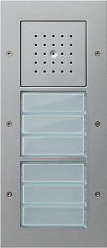 Tuerstation AP mit 2 Ruftas alu 126865