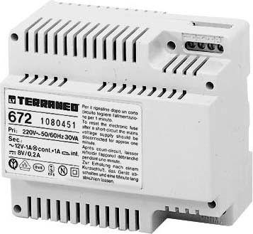 Netzgerät Typ 672 4,5/8V-DC 12V-AC 6 TE