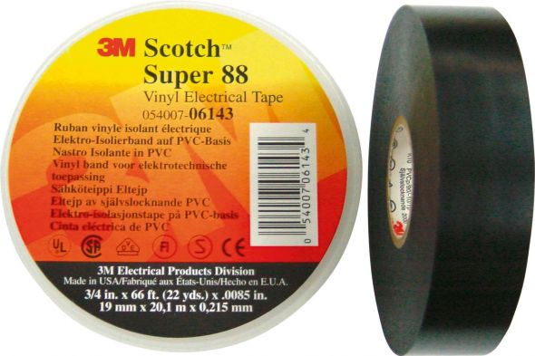 PVC Elektro-Isolierband Super 88 38x33 sw