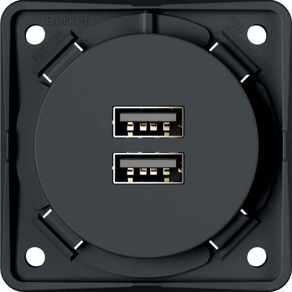 USB-Ladesteckdose 926102505 anthrazit matt