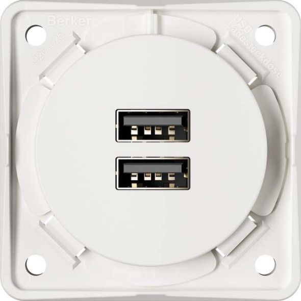 USB-Ladesteckdose 926102509 polarweiß matt