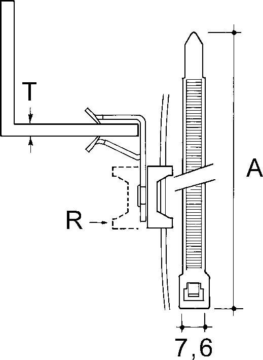 Kabelbefestigung AH814-CT4