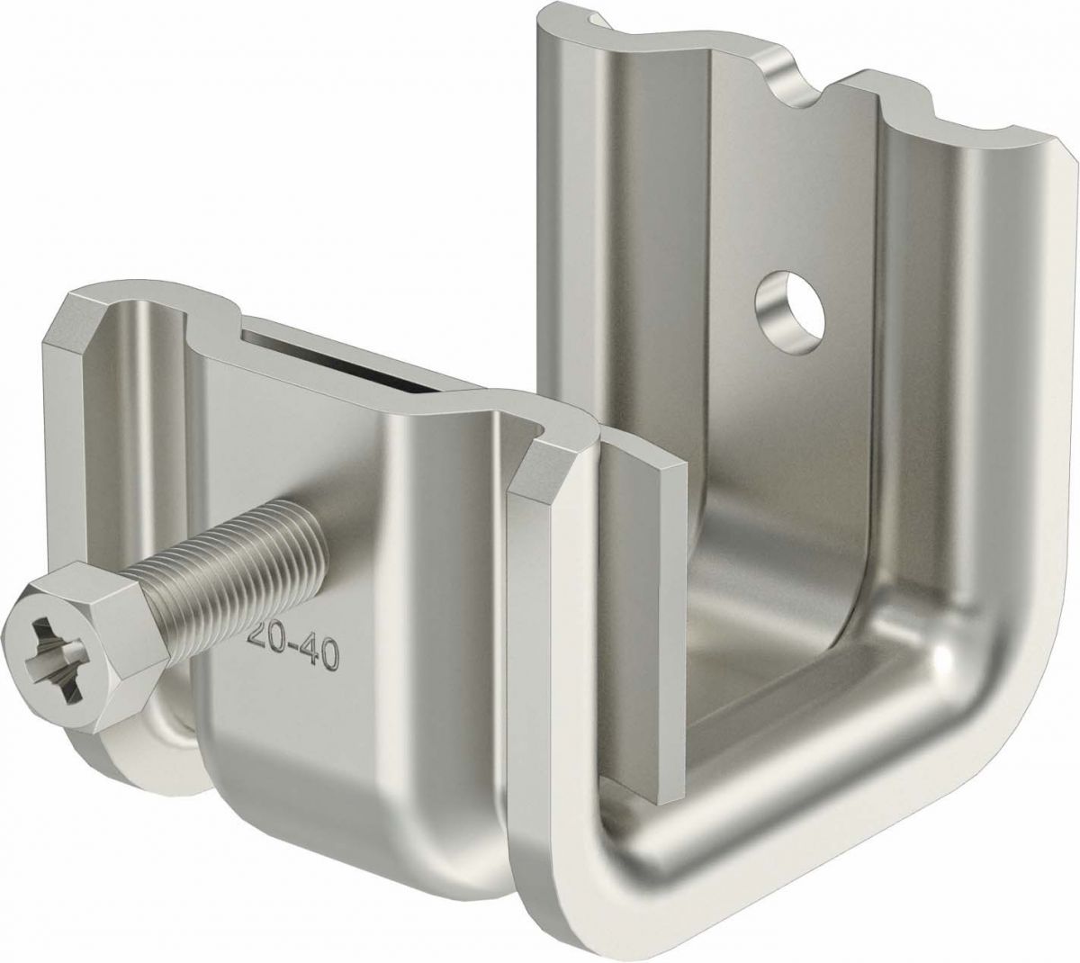 Trägerklammer SSP 20-40 M6 V2A