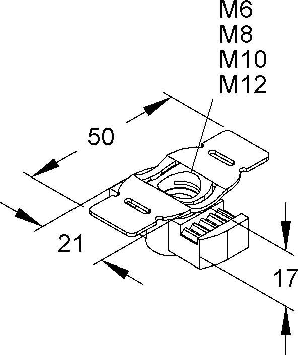 Gleitmutter GMZF M10-18 F