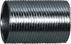 Stahlrohr-Gewindenippel SN-E-V 20 vz. Zn-Ni