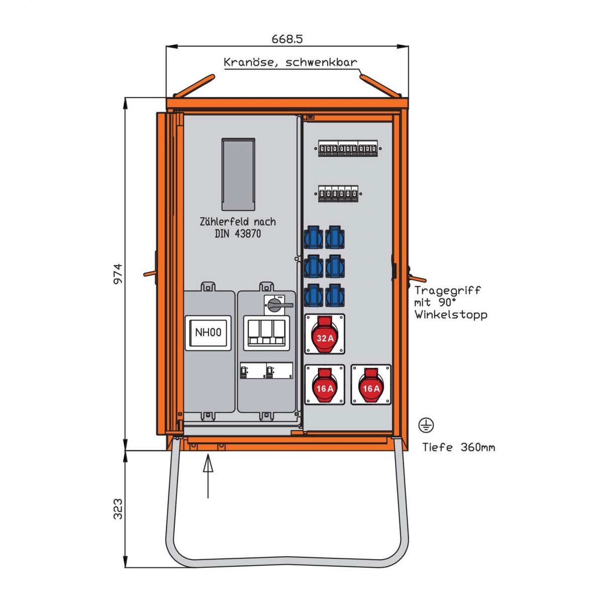 Anschlussverteilerschrank WAV0131R1