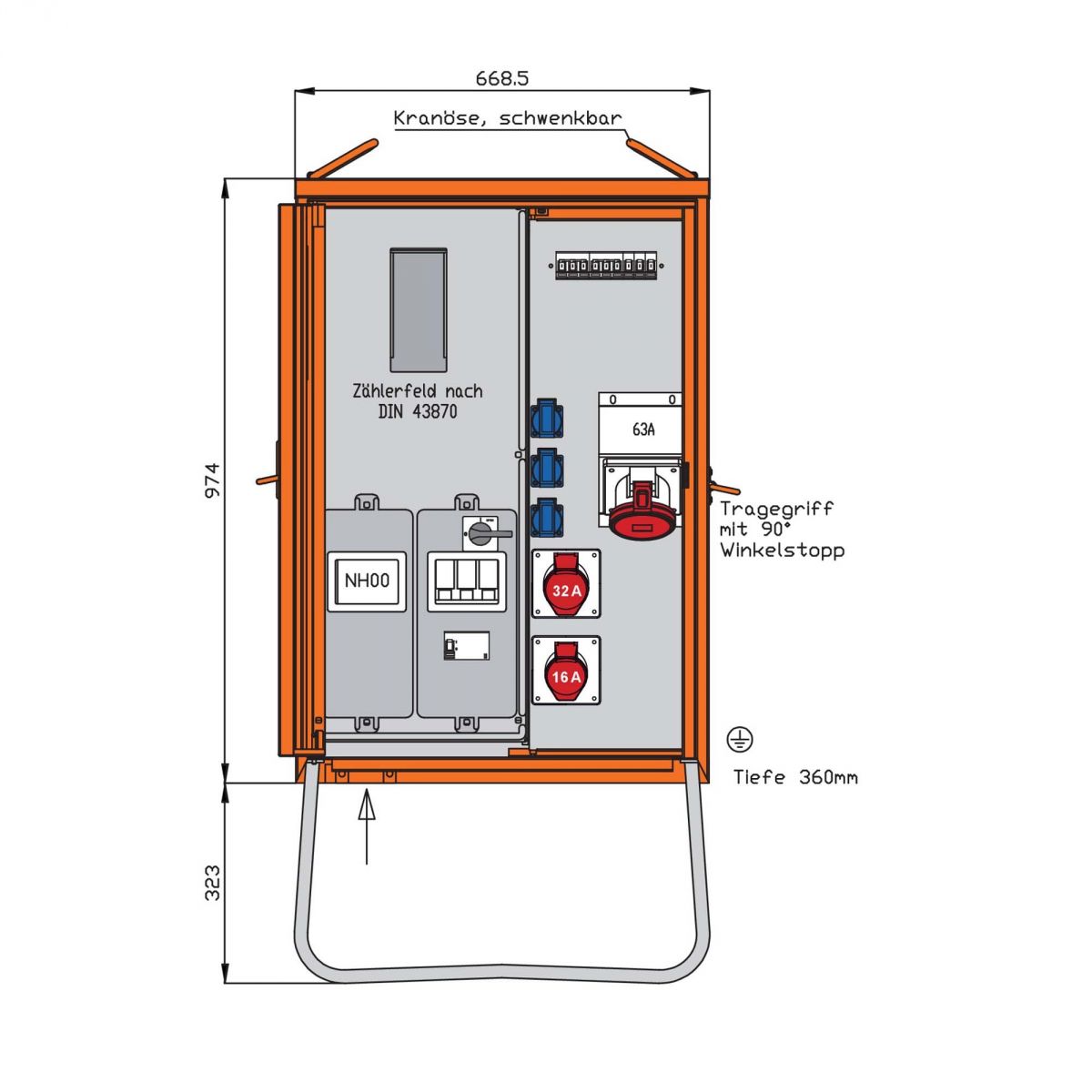 Anschlussverteilerschrank WAV0160R1