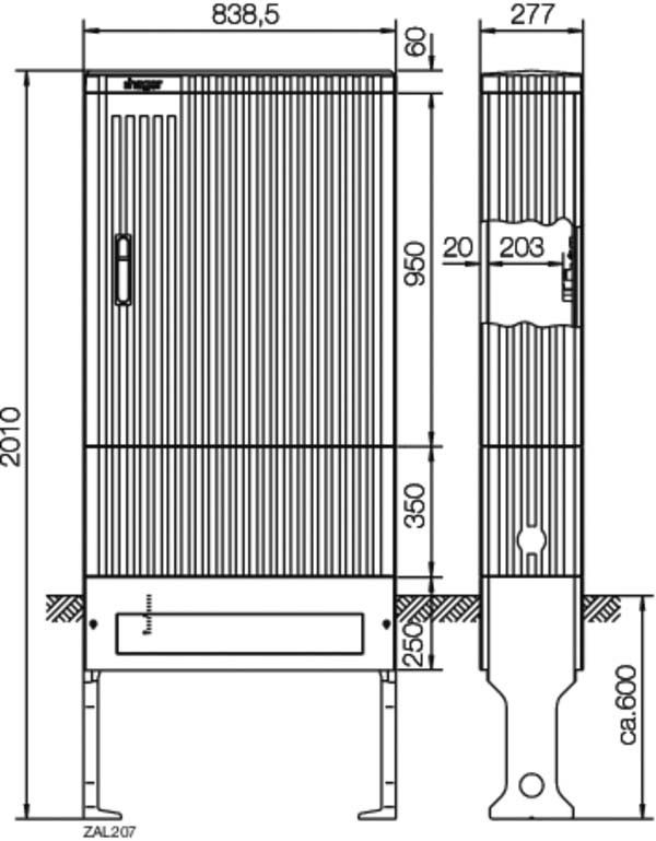 Verteilersäule ZAL207