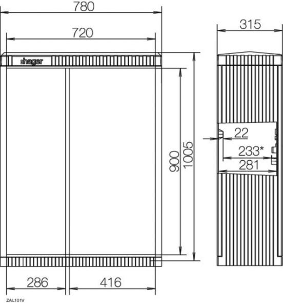 Kabelverteilerschrank ZAL101V