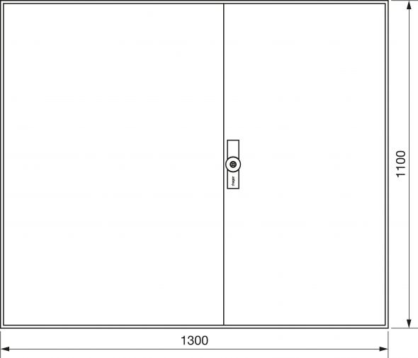 Zählerschrank universZ ZB35W 1100x1300x205 IP54