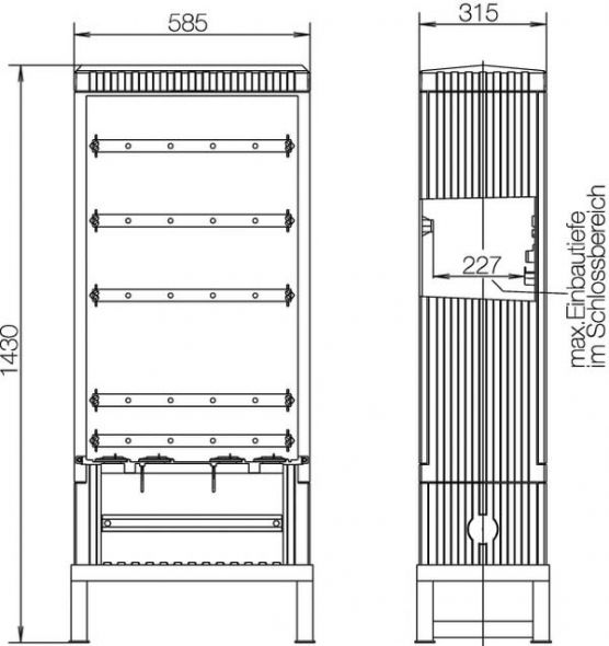 Festplatzverteilerschrank ZAF100B