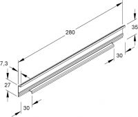 Adapterschiene TS 35T60