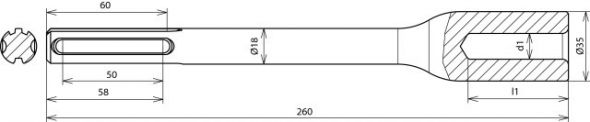 Hammereinsatz HE TE 20 SDS #620030
