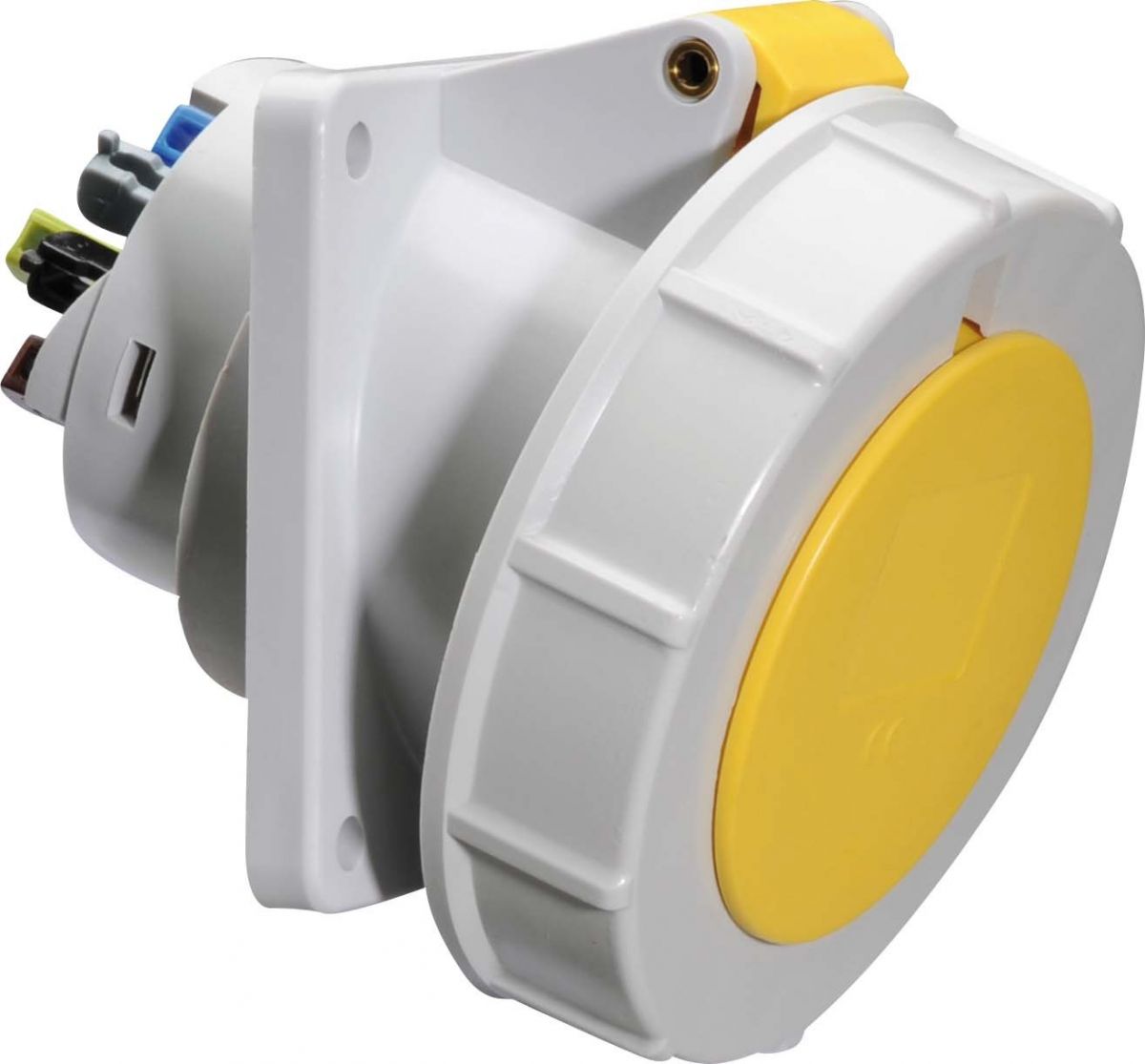 Anbausteckdose geneigt 32A 12846