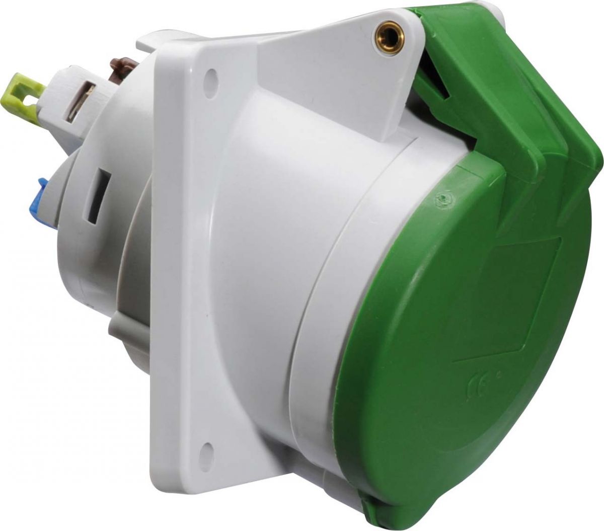 Anbausteckdose geneigt 16A 12866