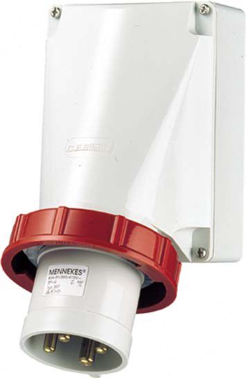 Wandgerätestecker 364 4p 125A 400V