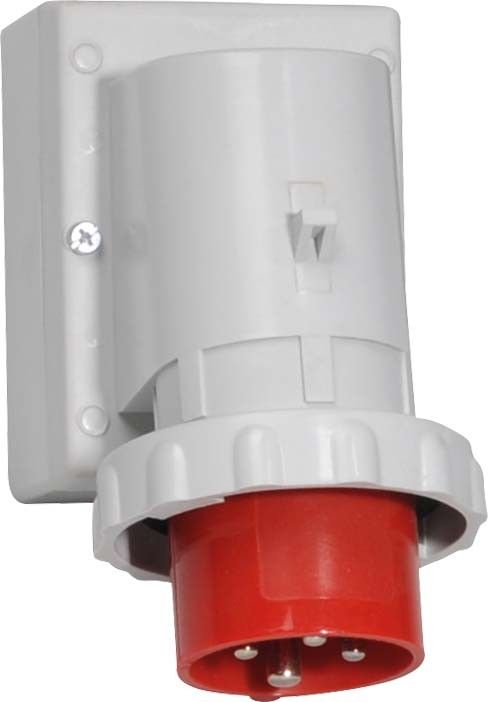 Wand-Gerätestecker 32A 4p 24021
