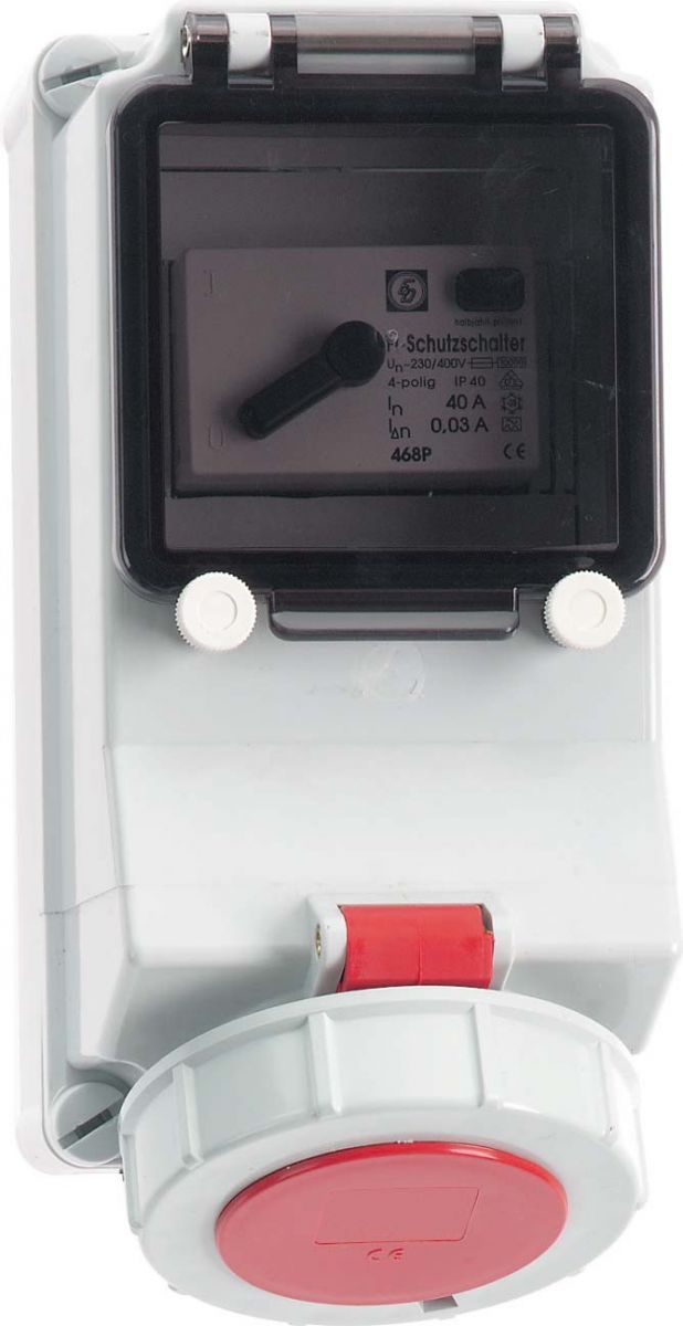 Wandsteckdose abgesichert 15078