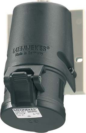CEE Steckdose TwinCONTACT 1344 4p 16A 500V schwarz