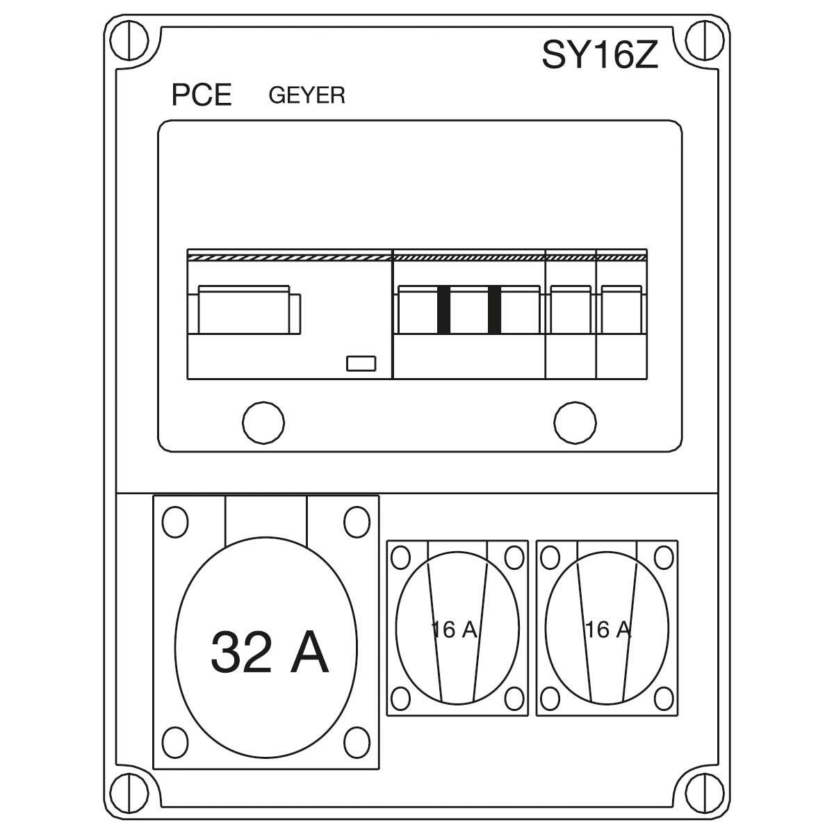 Steckdosenkombi SY16Z