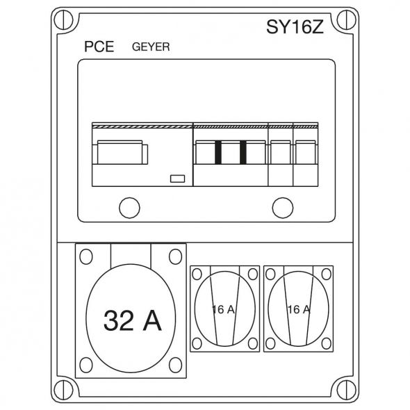 Steckdosenkombi SY16Z