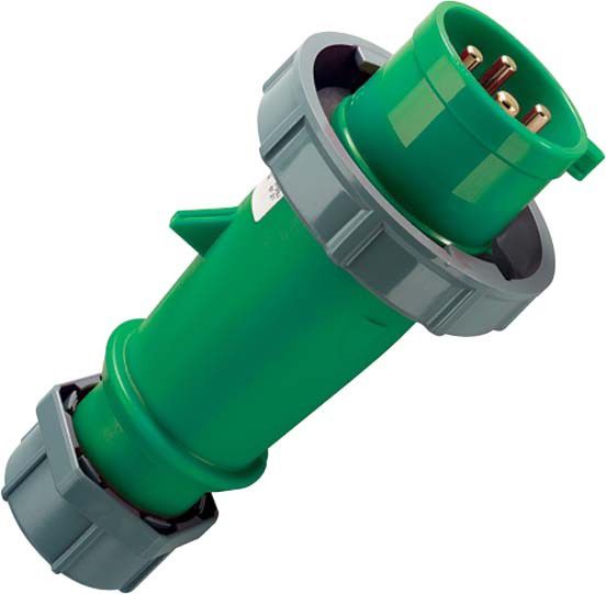 CEE Stecker AM-TOP 284 4p 16A 50-500V grün