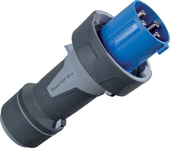 CEE Stecker PowerTOP Xtra R 13218 4p 125A 230V blau