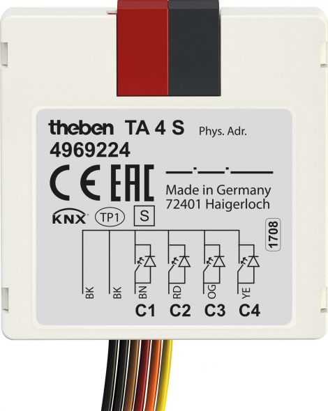 Tasterschnittstelle TA 4 S KNX