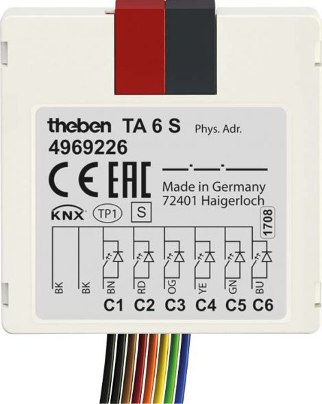 Tasterschnittstelle TA 6 S KNX