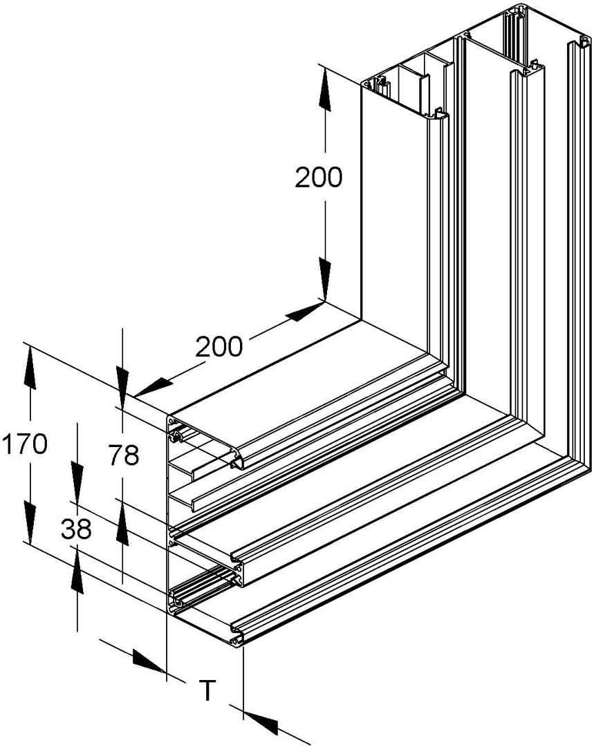 Alu-Flachwinkel DAVO 170-78 N