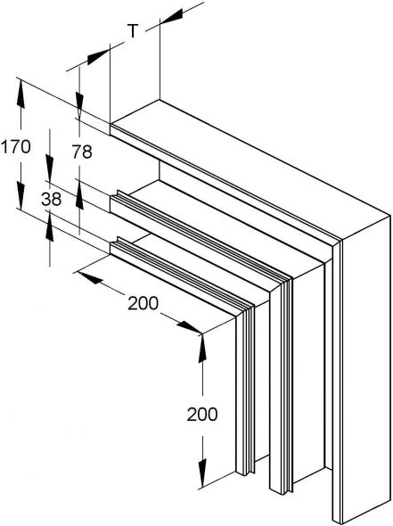 DKU-Vertikaleck DKVU 170-78T60 L