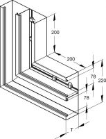 DKU-Vertikaleck DKV 220-78T100 R