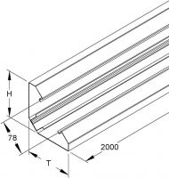 Pultkanalunterteil PGU 120-78 G