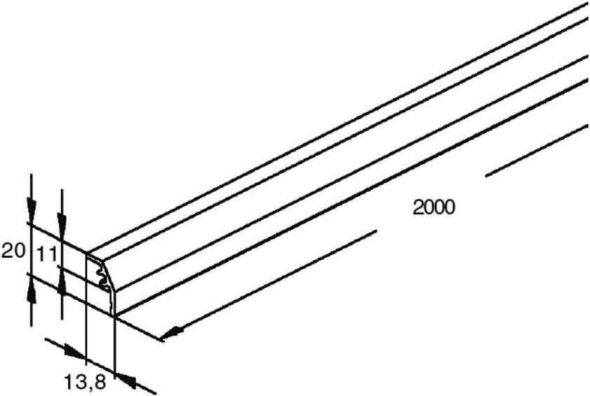 Konvektionsgitterprofil GKS 2000 S