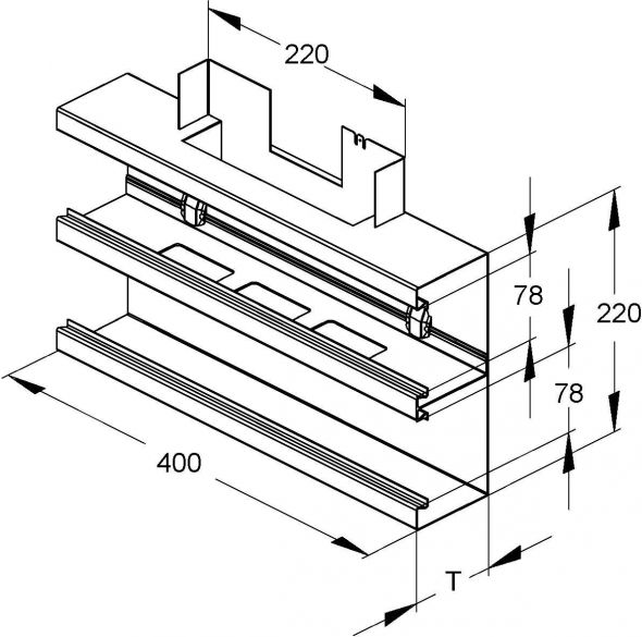 DKU-T-Stück DKT 220-78T80 W