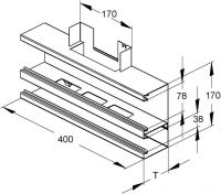 DKU-T-Stück DKT 170-78T100 W