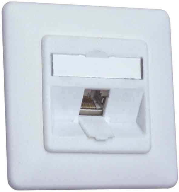 Anschlussdose, Cat.6A TN E-DATmod-1UP-rws
