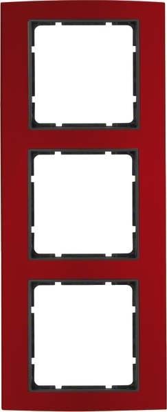 Rahmen 3-fach 10133012 alu rot anthrazit matt