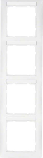 Rahmen 4-fach 10149919 polarweiß matt