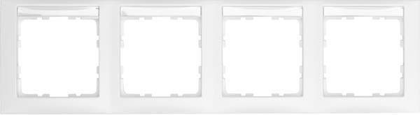 Rahmen 4-fach 10249919 polarweiß matt